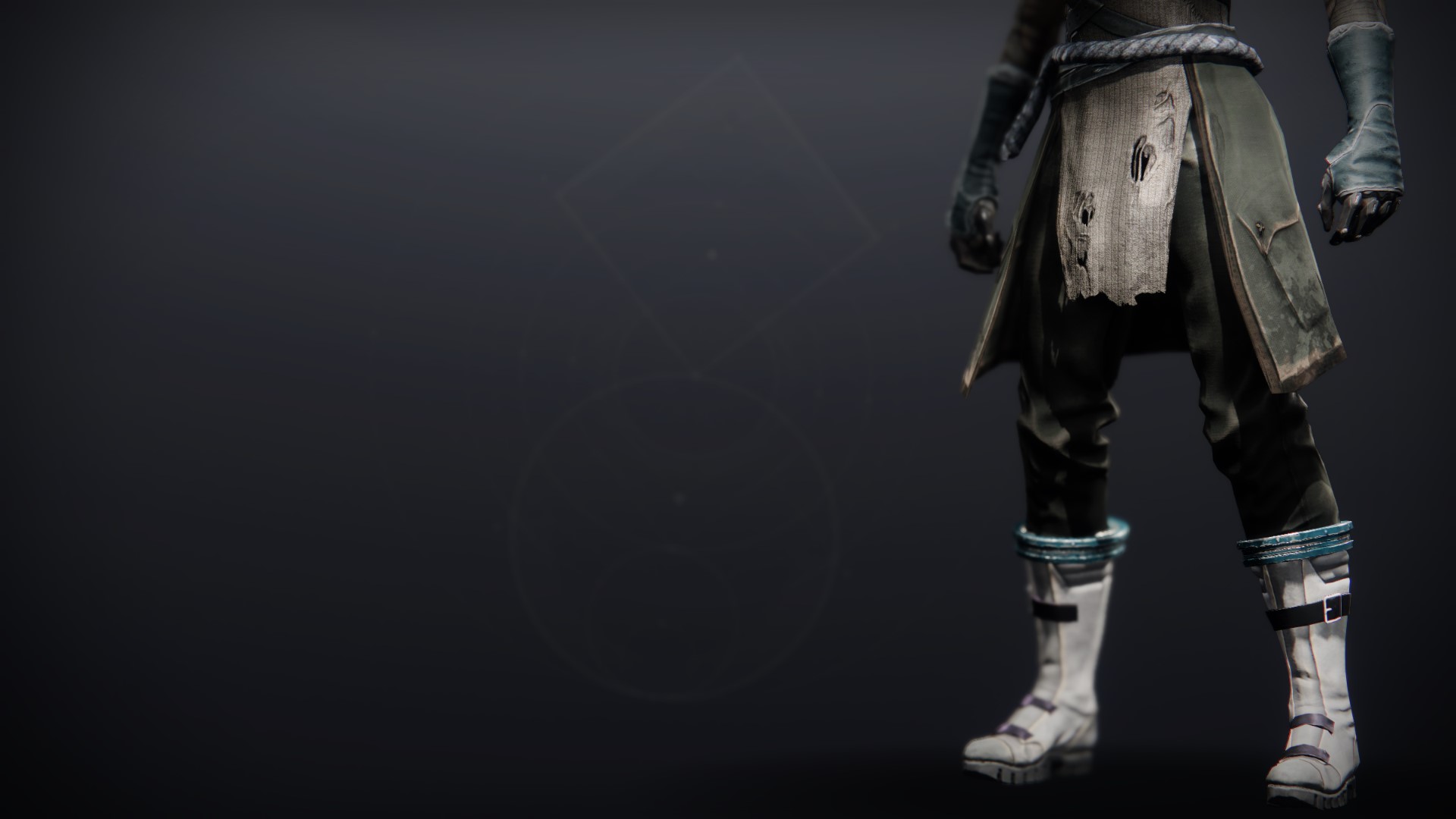 An in-game render of the Lost Pacific Boots.