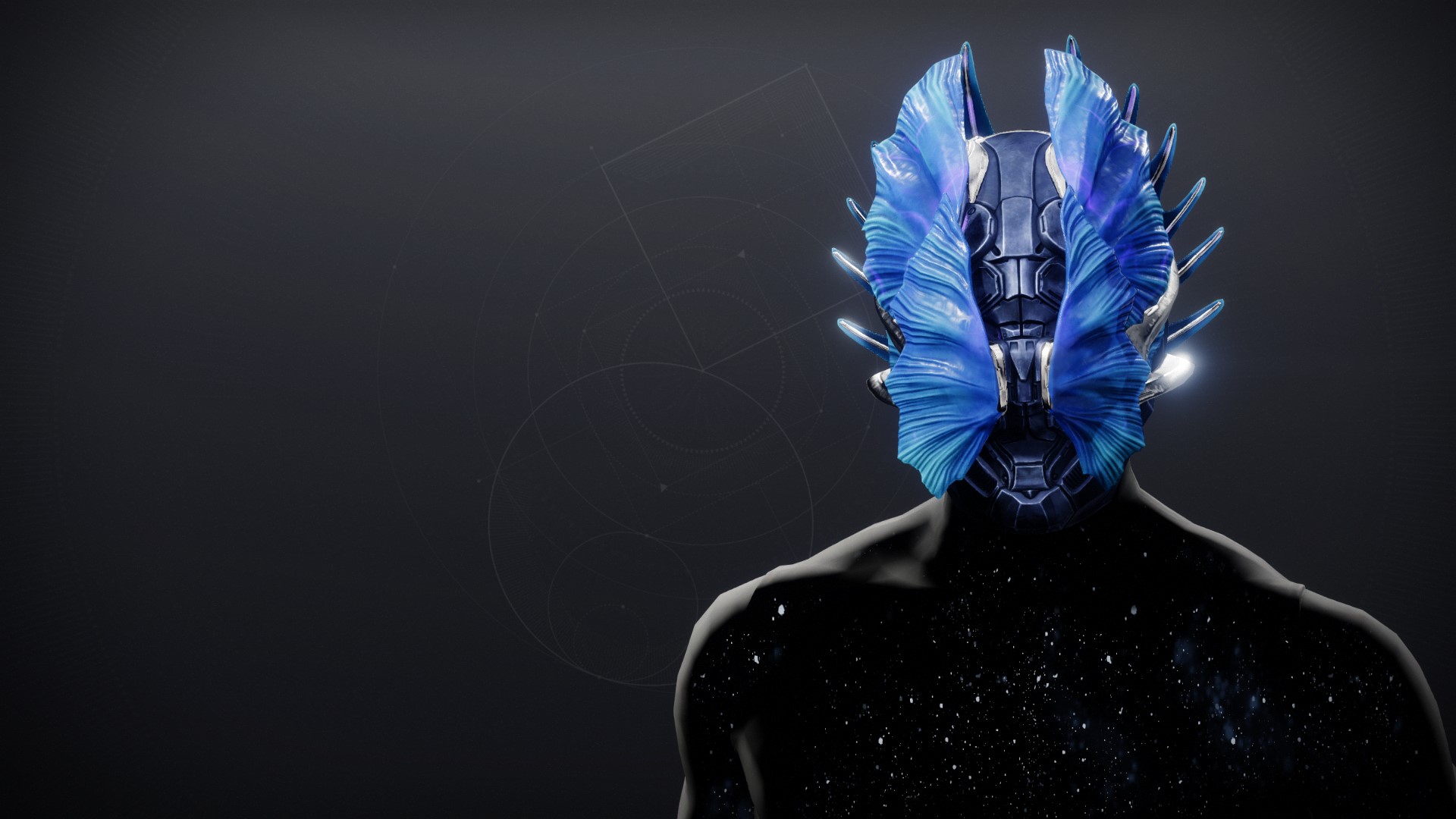 An in-game render of the Aphotic Lamellar Hood.
