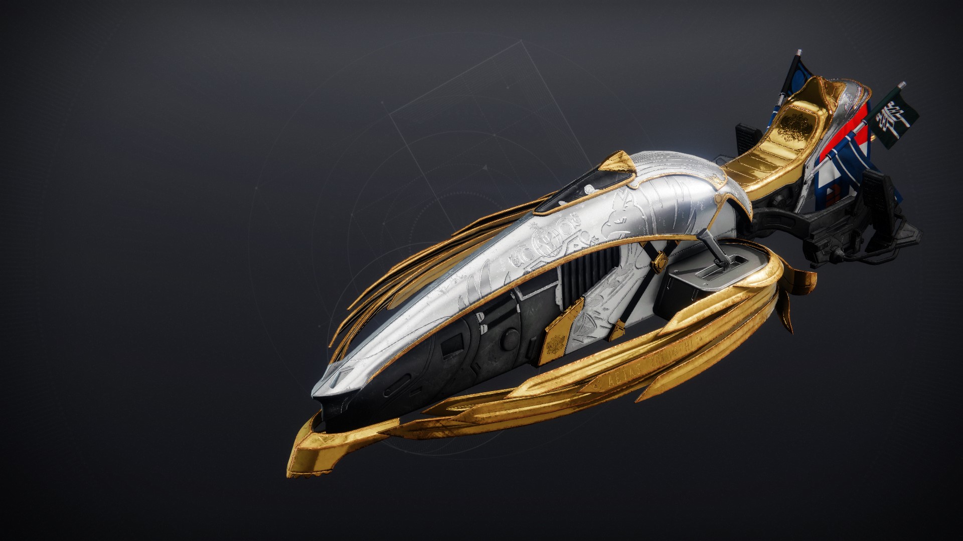 An in-game render of the Fire-Gilt Quadriga.