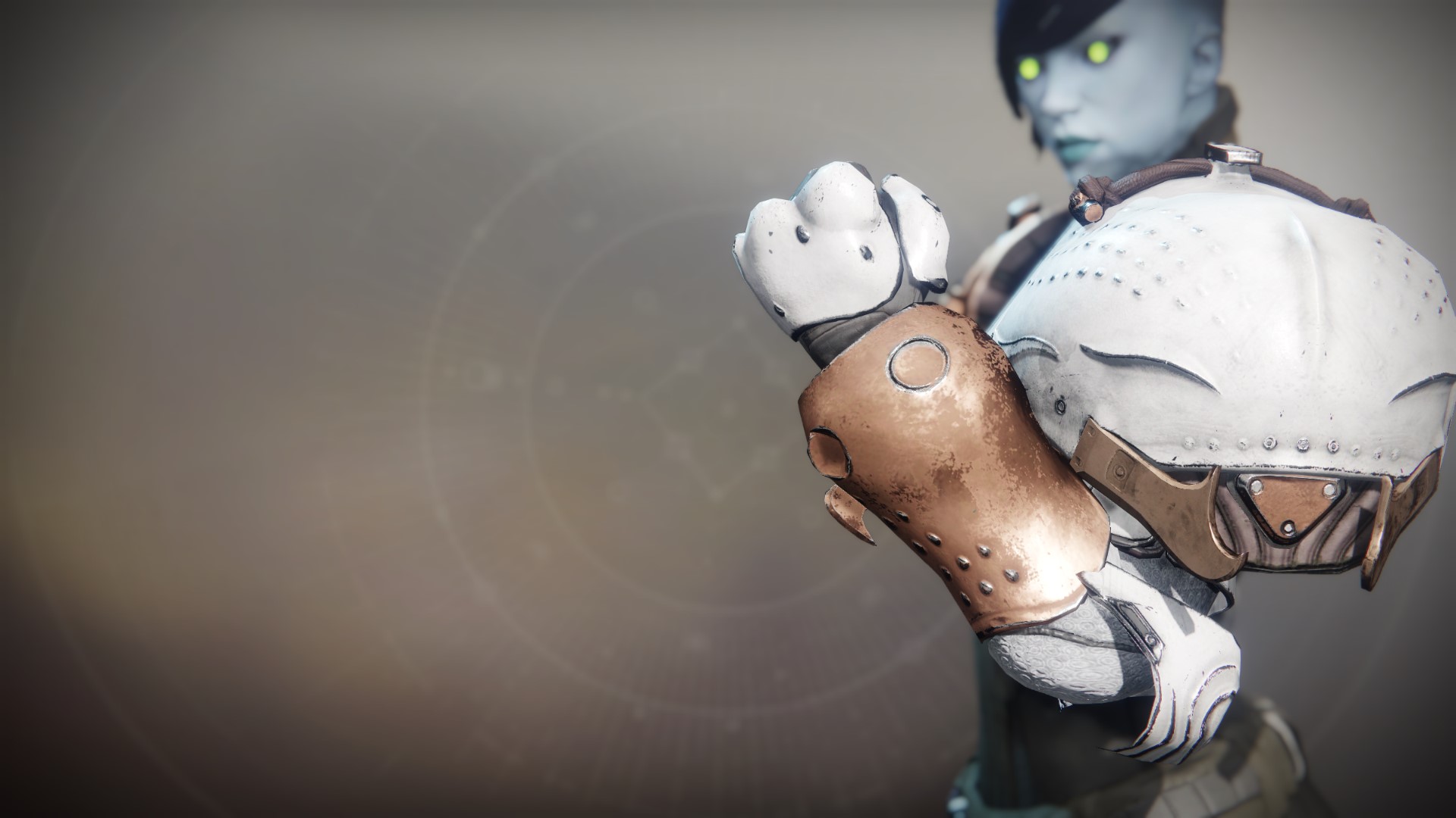 An in-game render of the Turris Shade Gauntlets.
