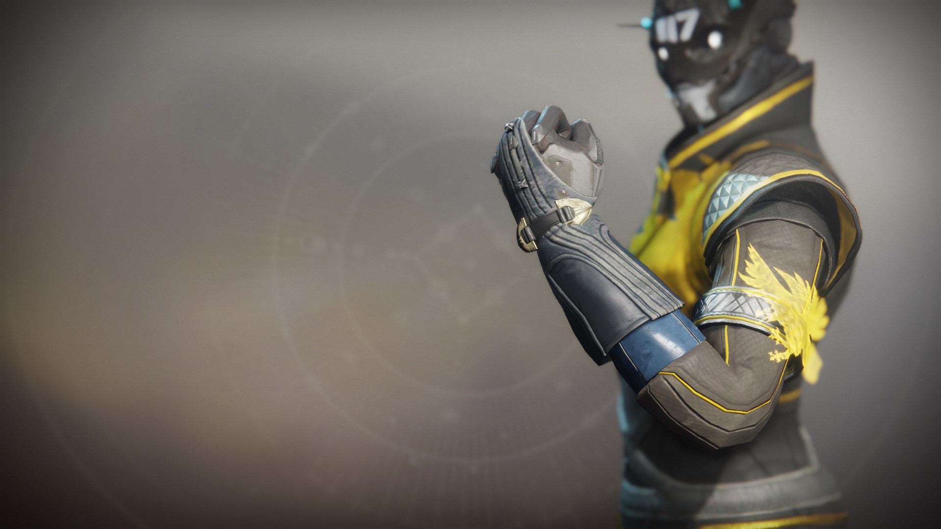 An in-game render of the Gloves of the Great Hunt.