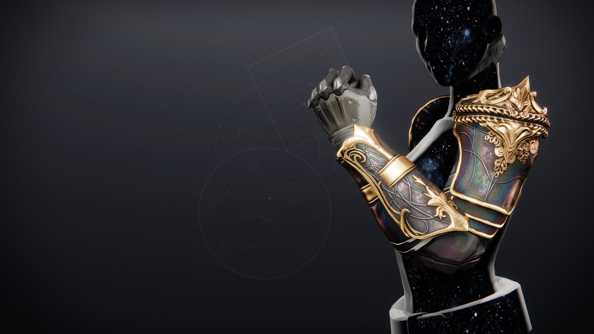 An in-game render of the Sunlit Gauntlets.