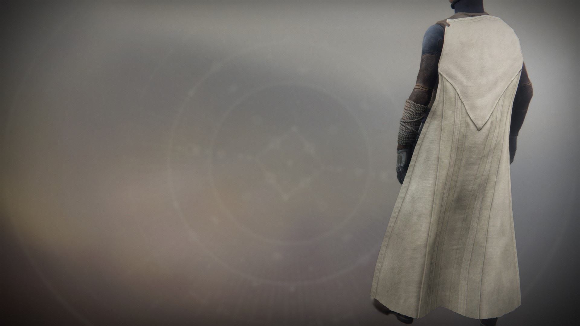 An in-game render of the Solstice Cloak (Rekindled).