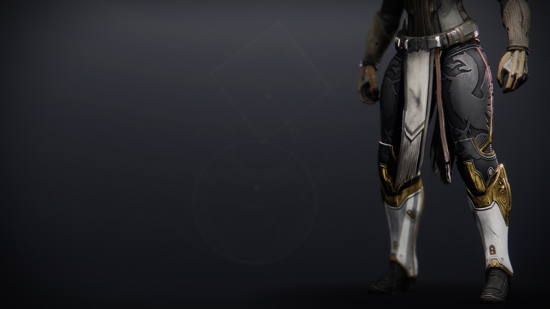 An in-game render of the Candescent Greaves.