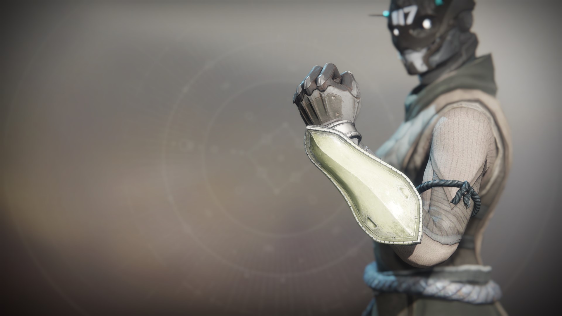 An in-game render of the Gensym Knight Gloves.