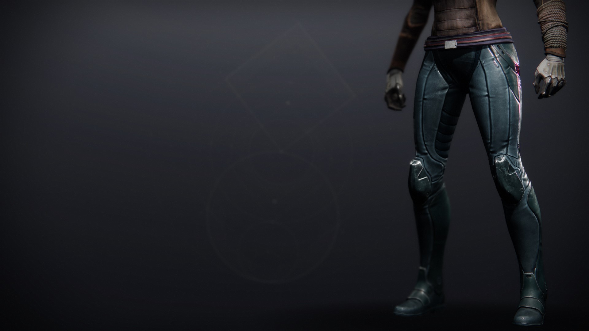 An in-game render of the Pathfinder's Legguards.