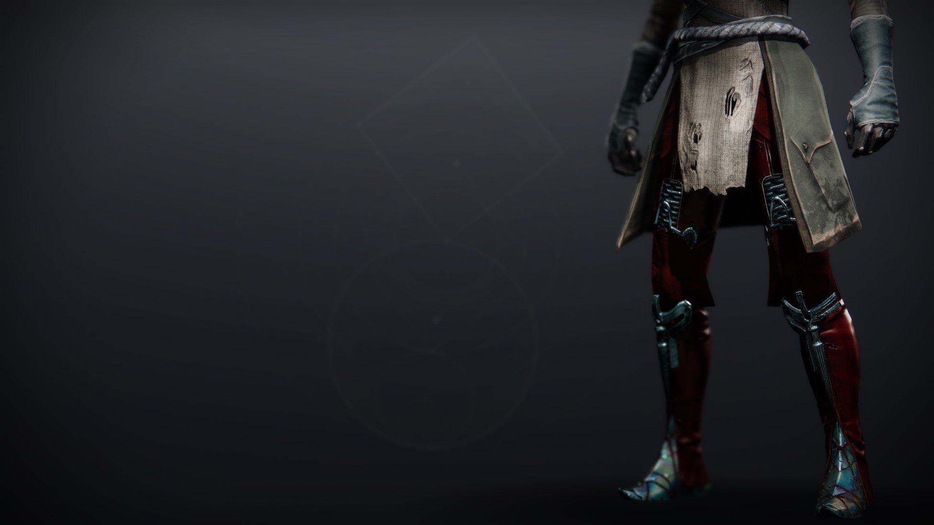 An in-game render of the Resonant Fury Boots.