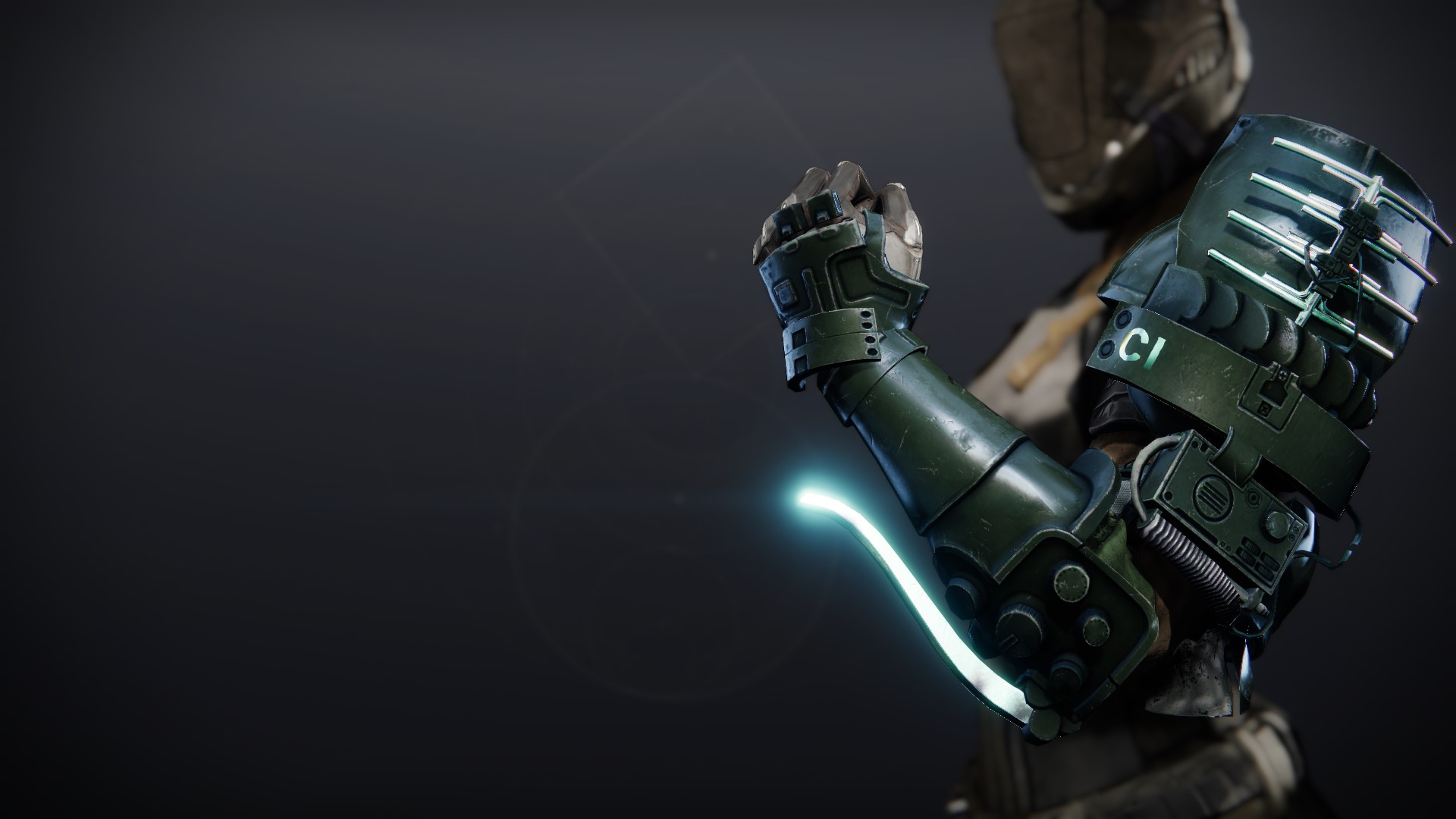 An in-game render of the Veritas Gauntlets.