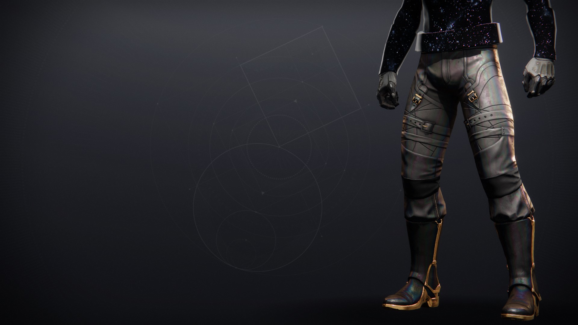 An in-game render of the Sunlit Boots.