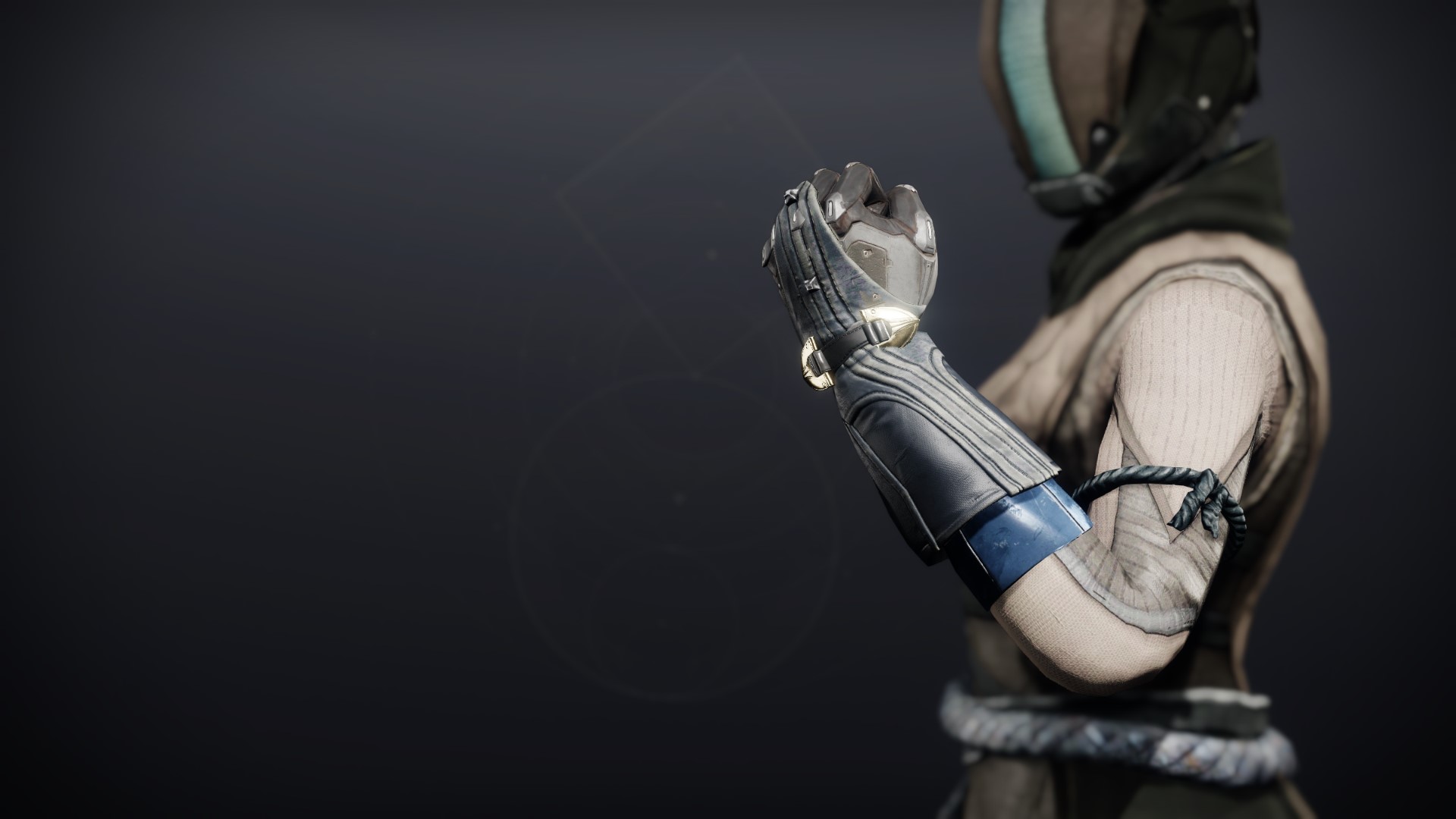 An in-game render of the Gloves of the Great Hunt.