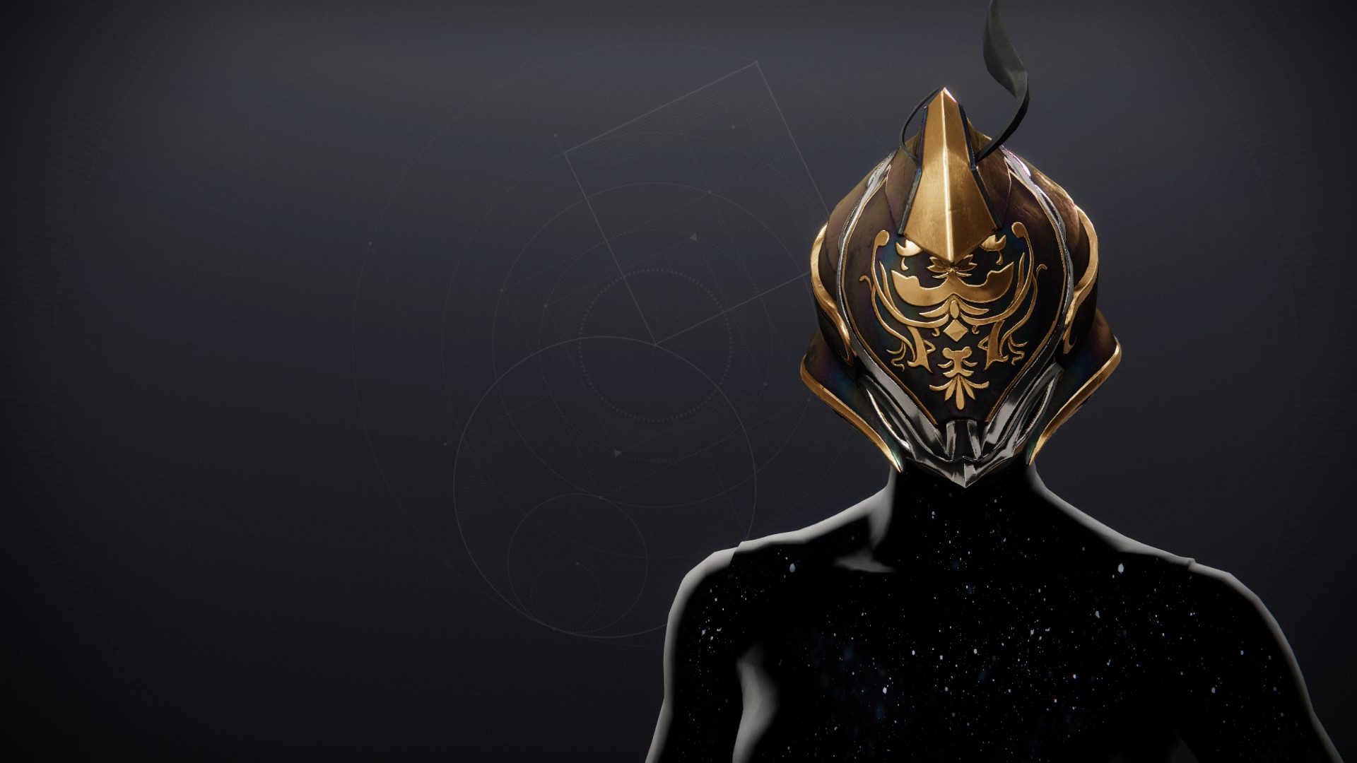 An in-game render of the Sunlit Helm.