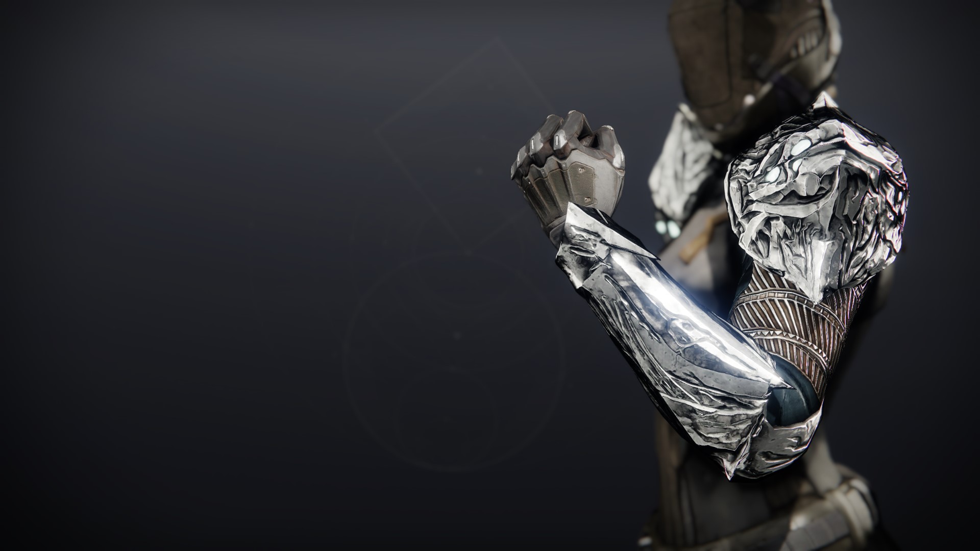 An in-game render of the Descending Echo Gauntlets.