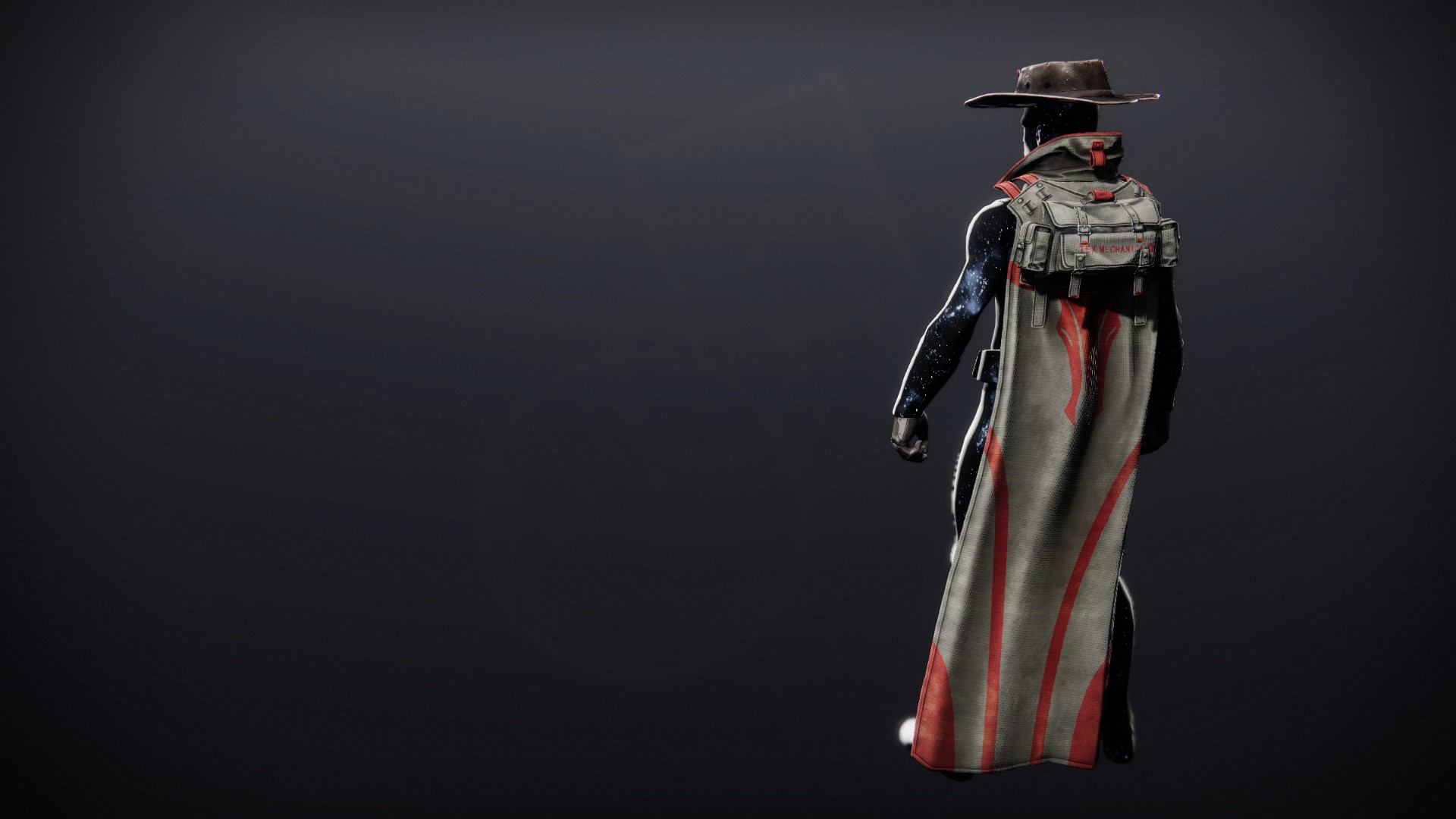 An in-game render of the TM-Earp Custom Cloaked Stetson.