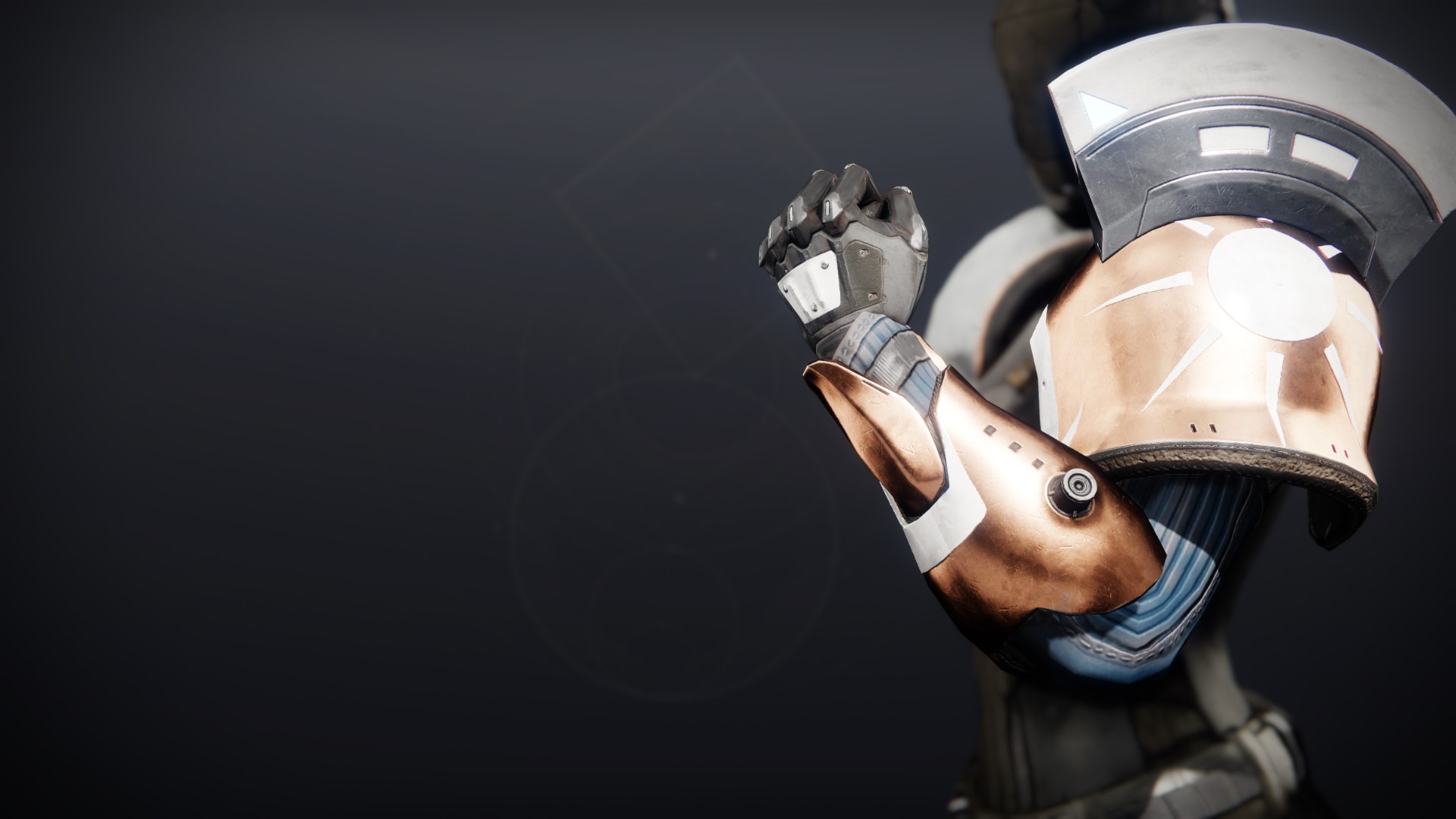 An in-game render of the Kairos Function Gauntlets.