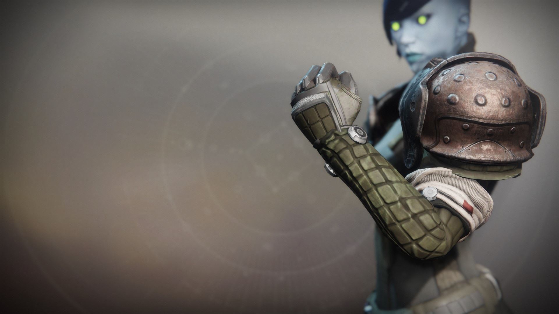 An in-game render of the Scatterhorn Gauntlets.