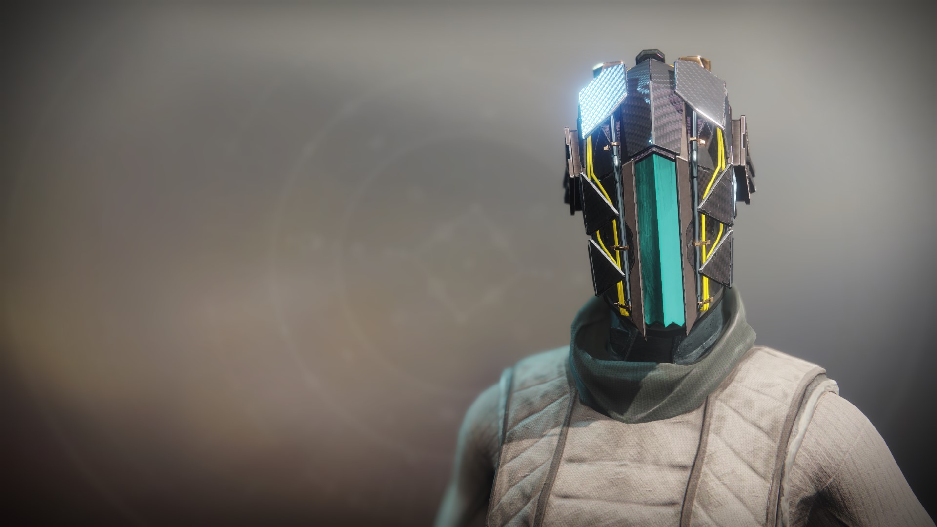 An in-game render of the Yuga Sundown Helmet.