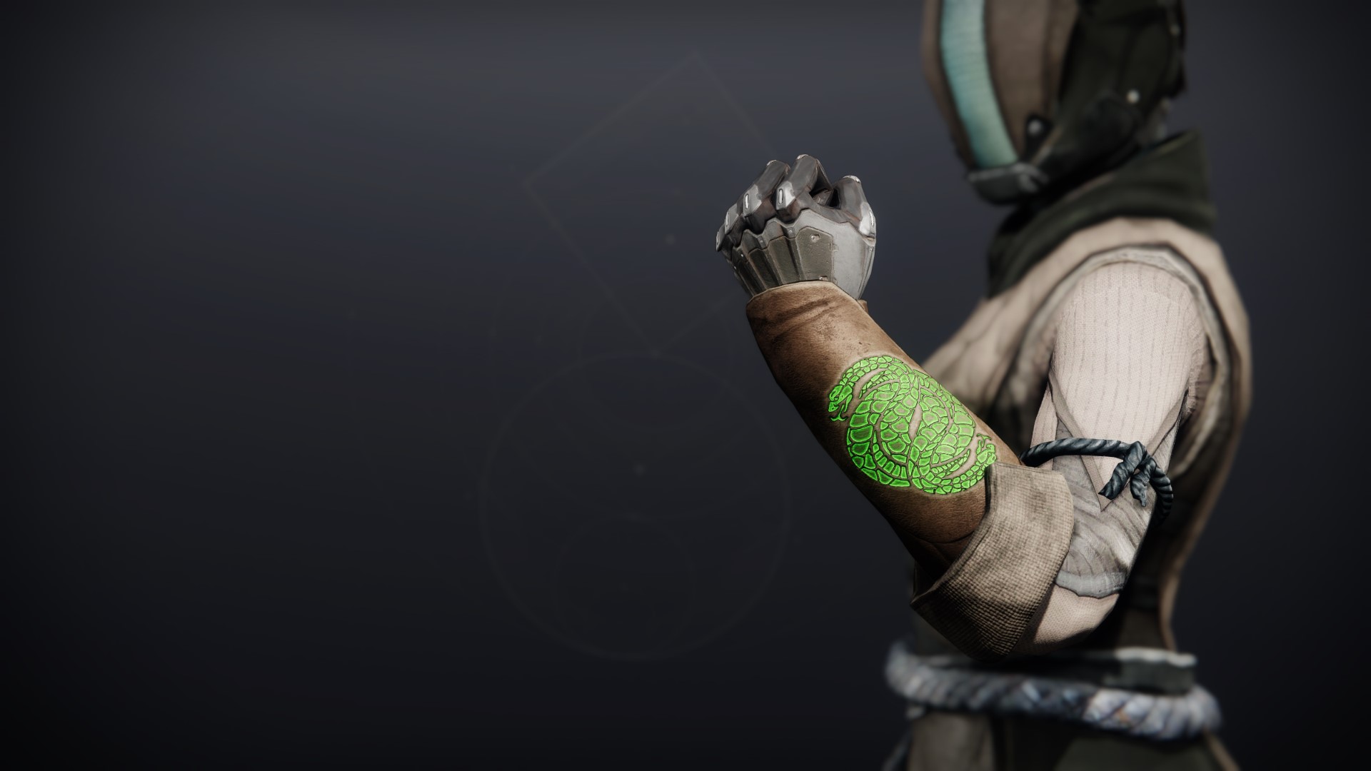 An in-game render of the Illicit Reaper Gloves.