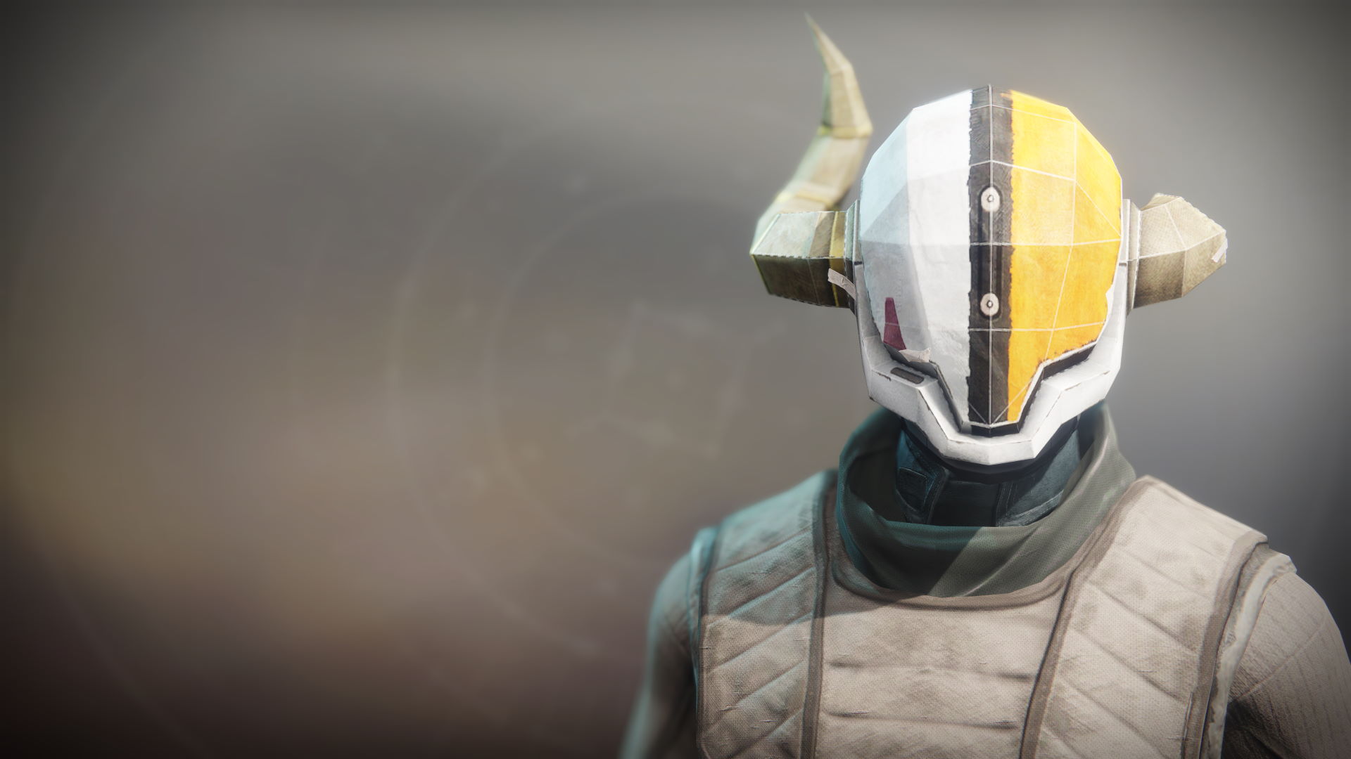 An in-game render of the Lord Shaxx Mask.