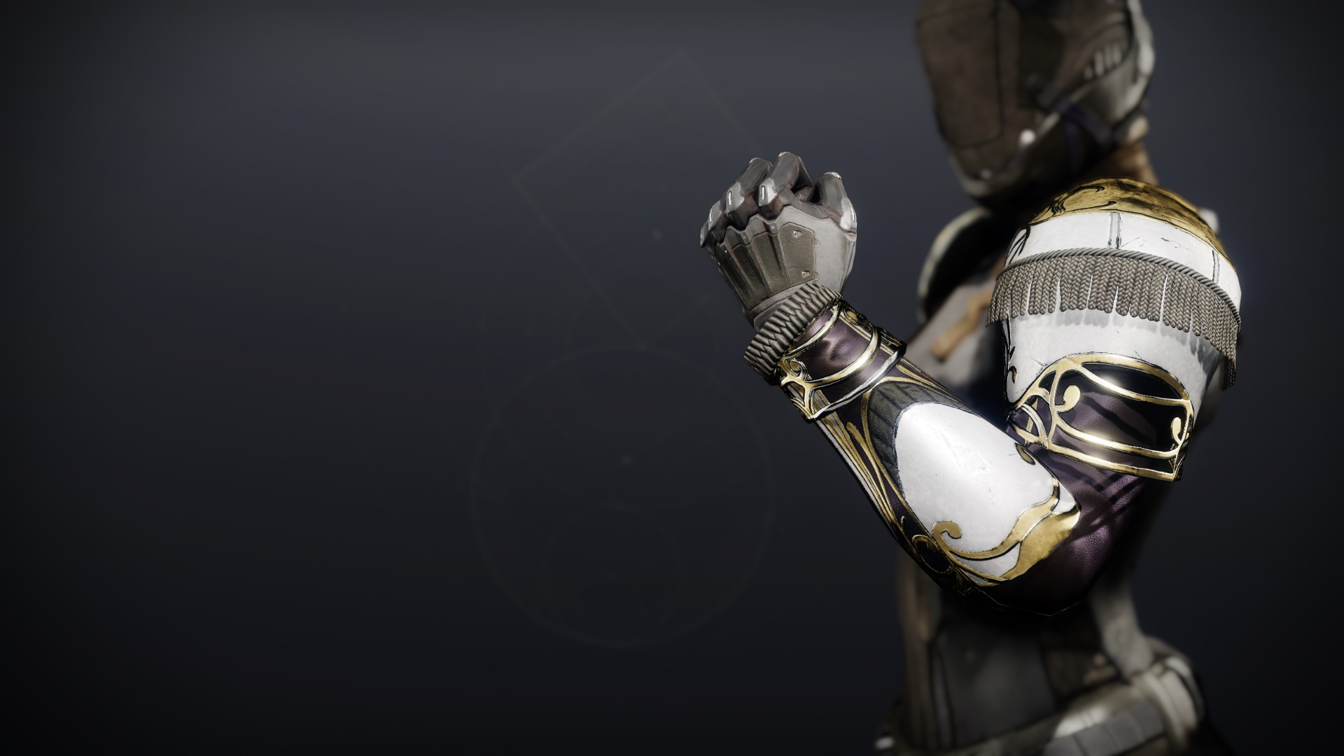 An in-game render of the Sunstead Gauntlets (Majestic).