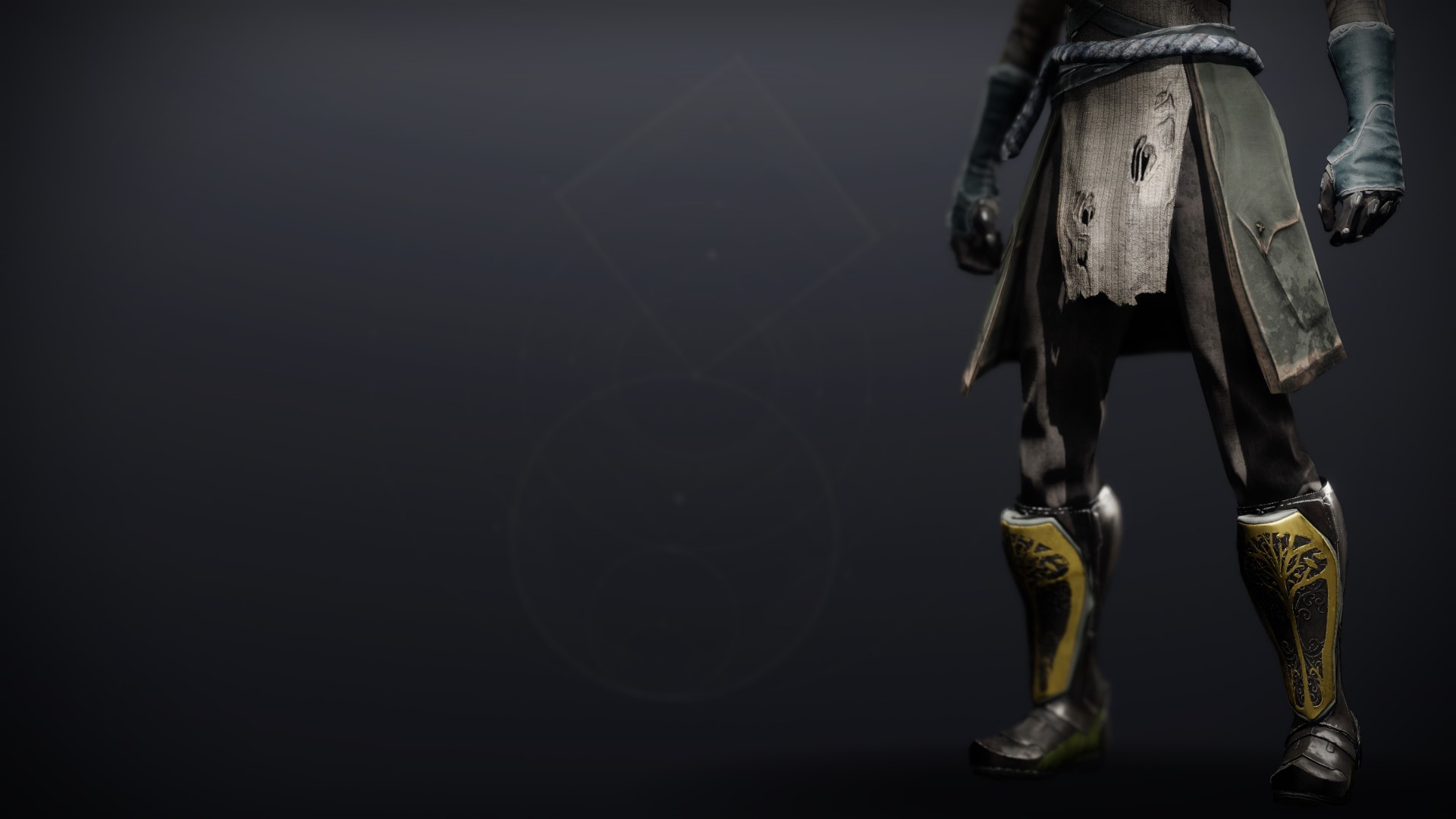 An in-game render of the Iron Truage Legs.
