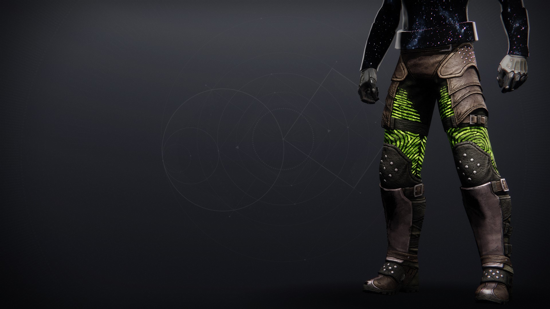 An in-game render of the Apostate's Blade Boots.