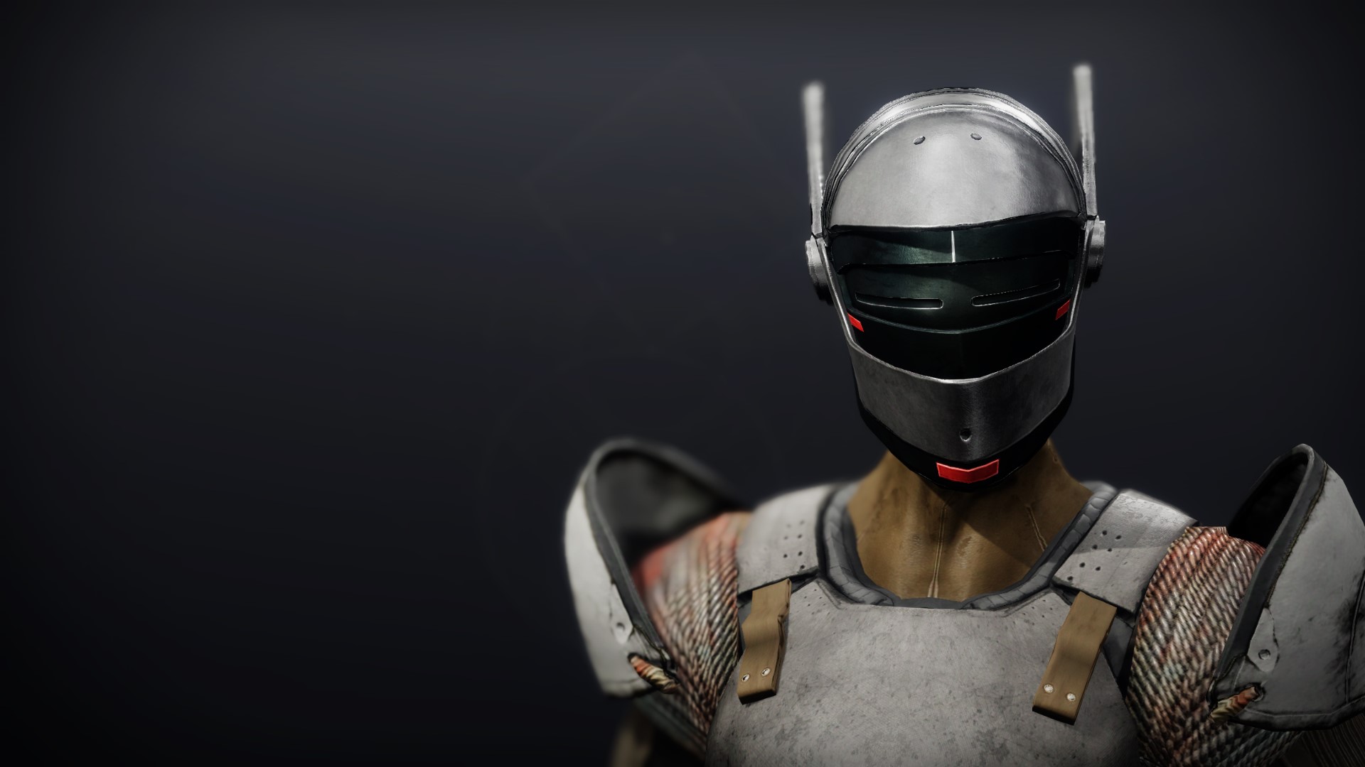 An in-game render of the Mimetic Savior Helm.