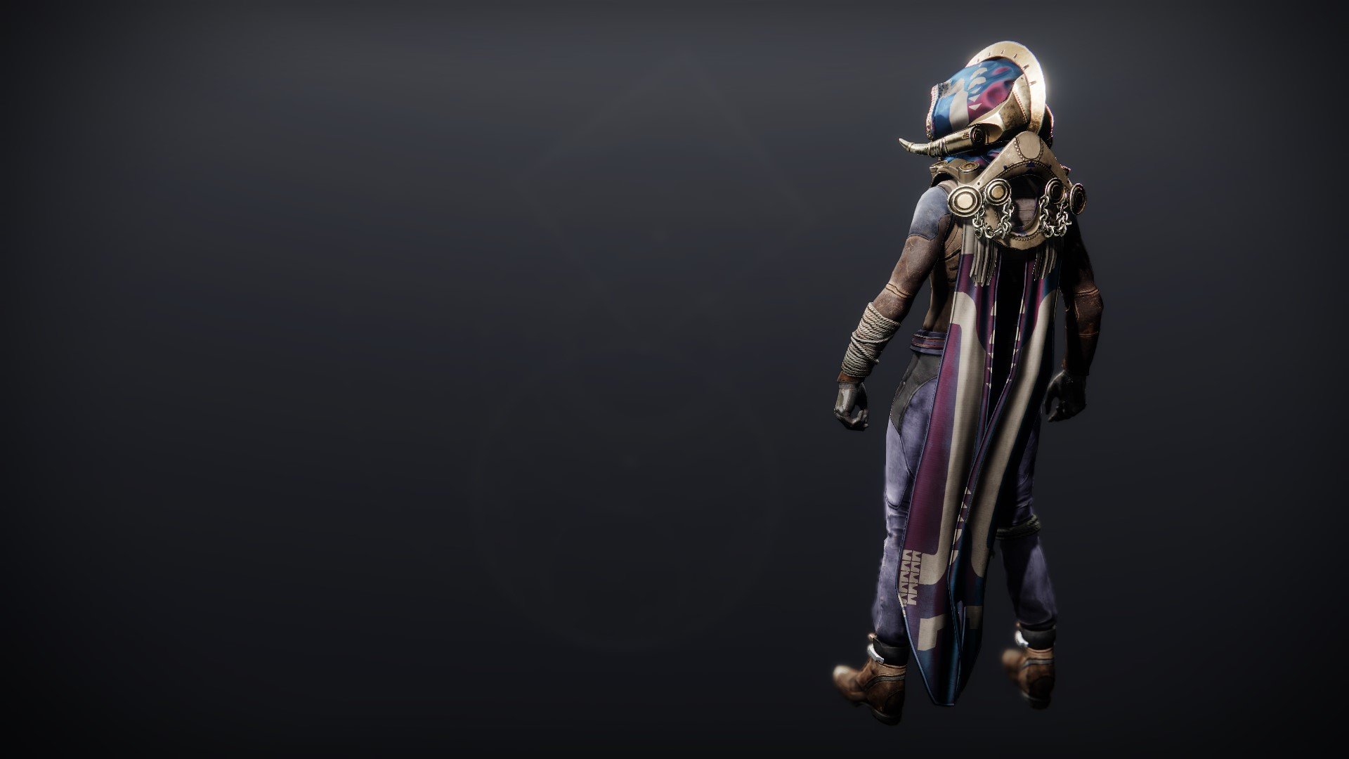 An in-game render of the Tusked Allegiance Cloak.