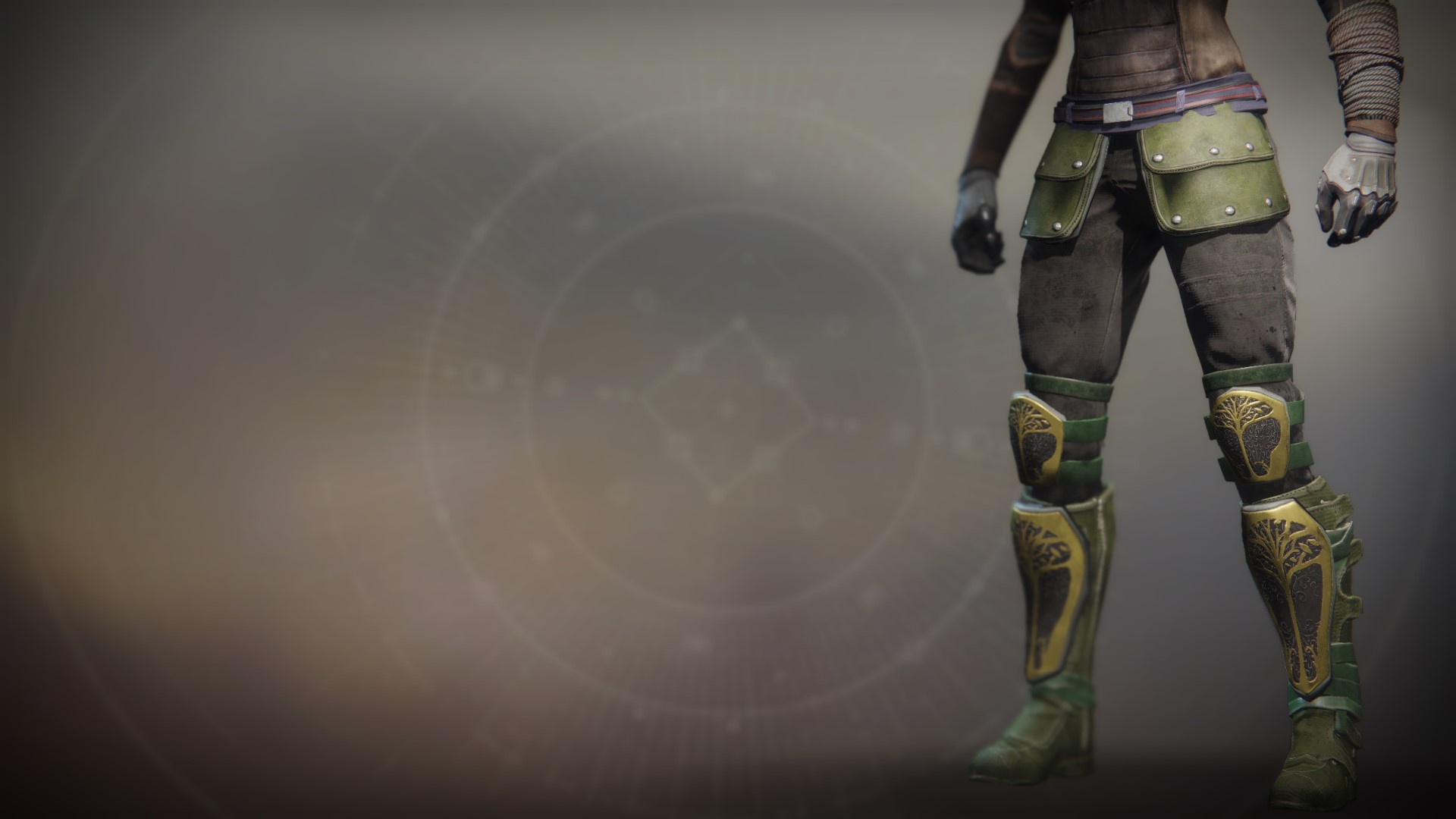 An in-game render of the Iron Truage Boots.