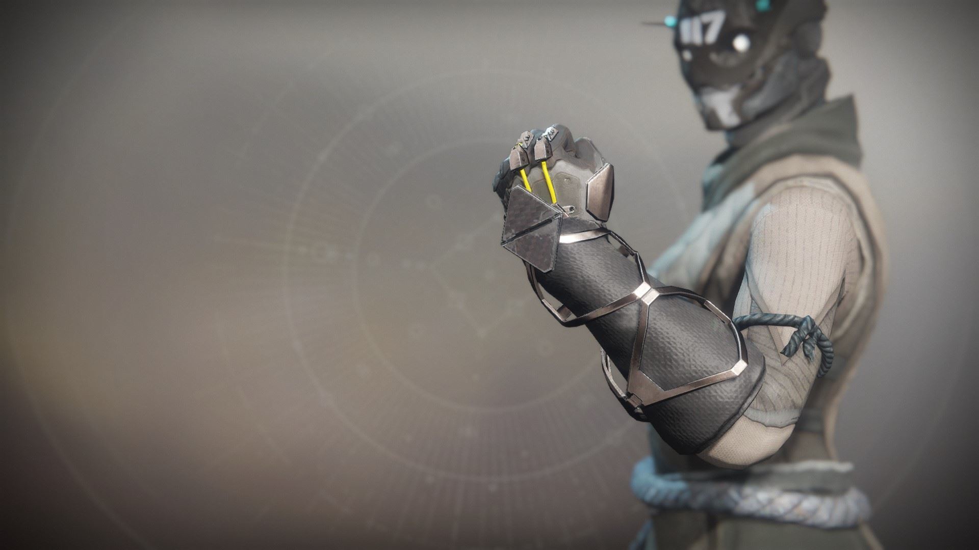 An in-game render of the Yuga Sundown Gloves.