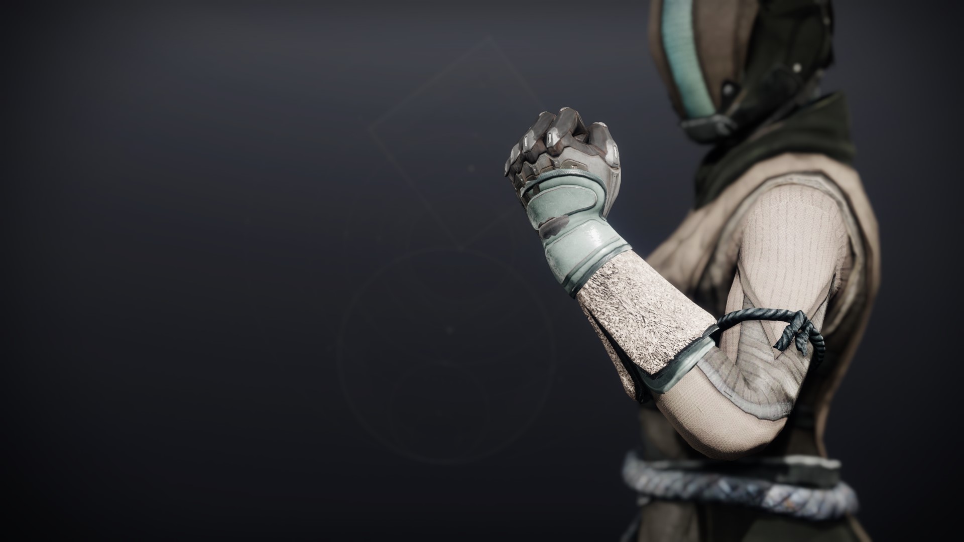 An in-game render of the Crystocrene Gloves.