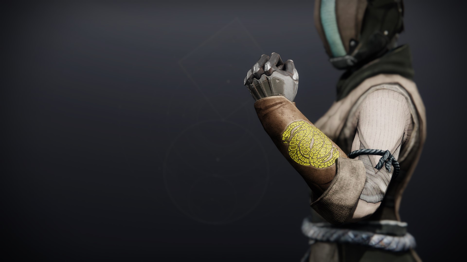 An in-game render of the Illicit Sentry Gloves.