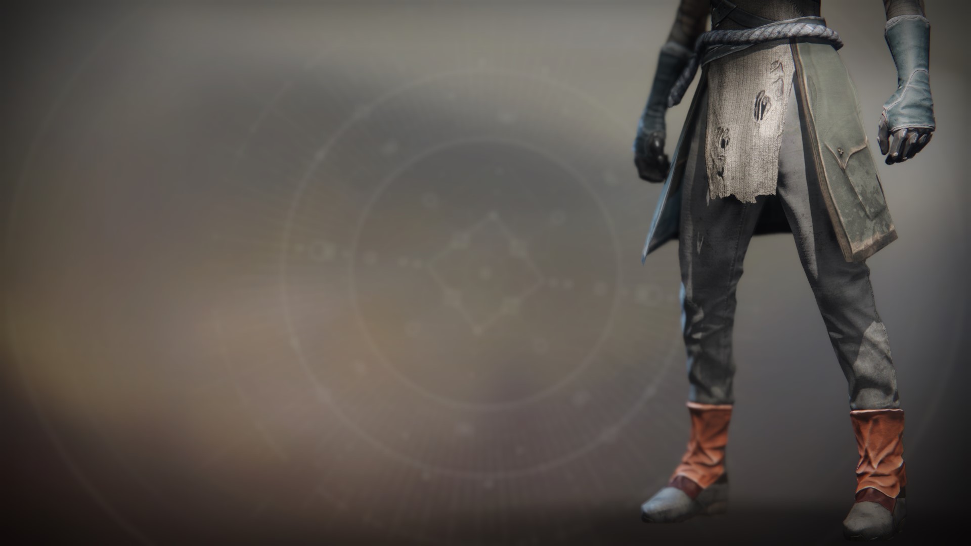 An in-game render of the Ancient Apocalypse Boots.