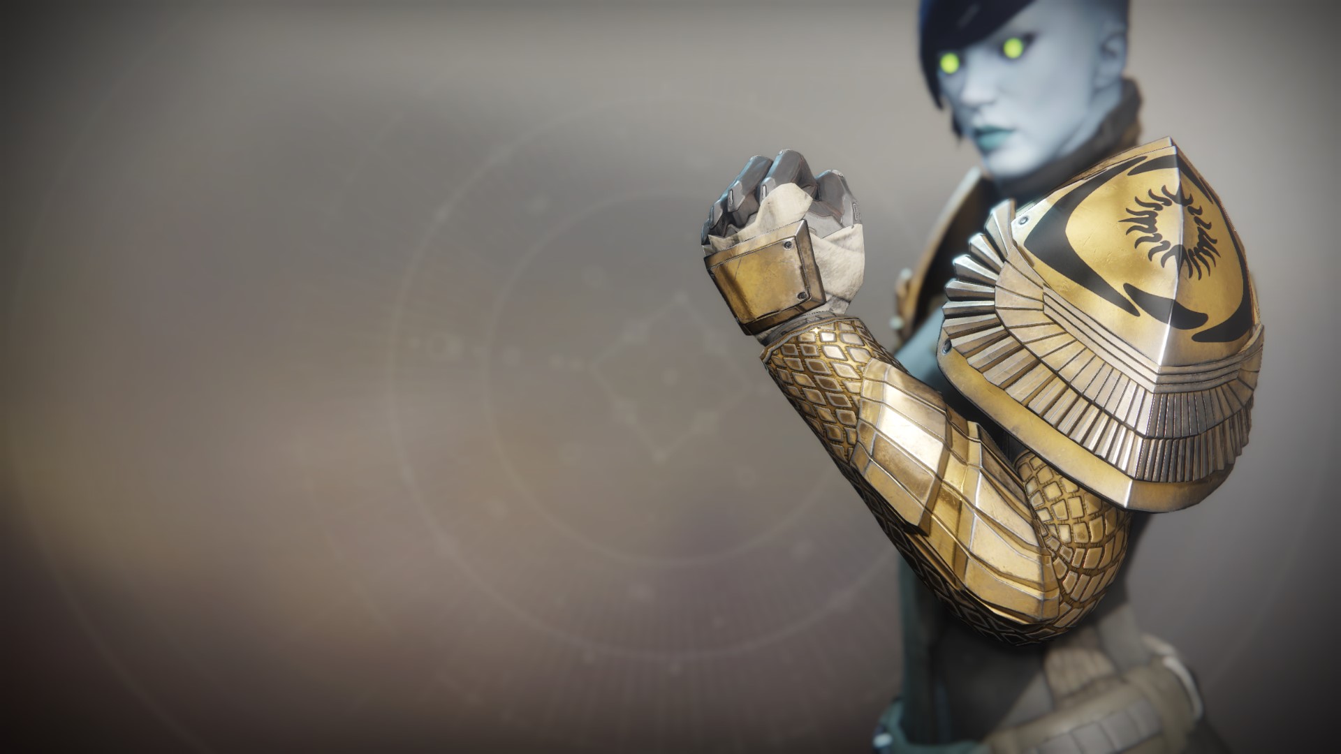 An in-game render of the Gauntlets of the Exile.