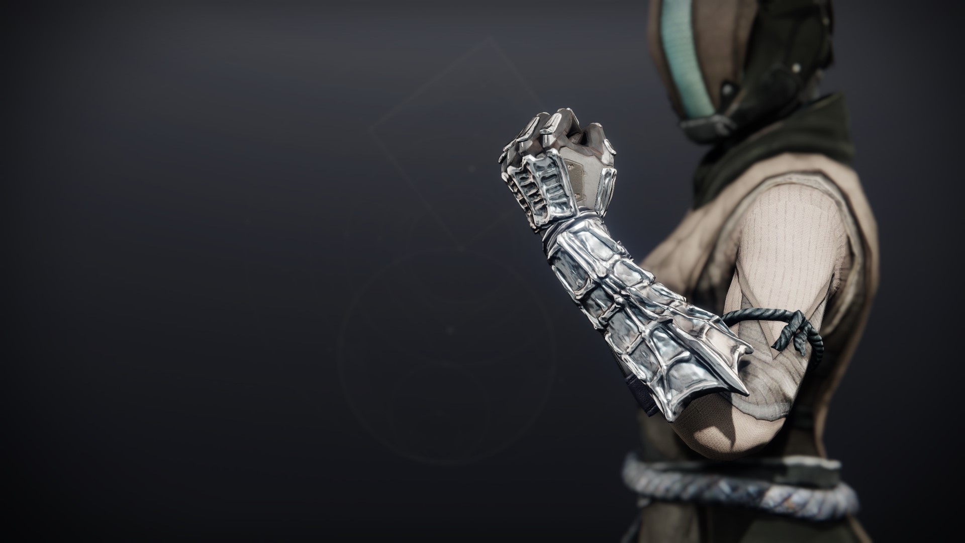 An in-game render of the Epialos Following Gloves.