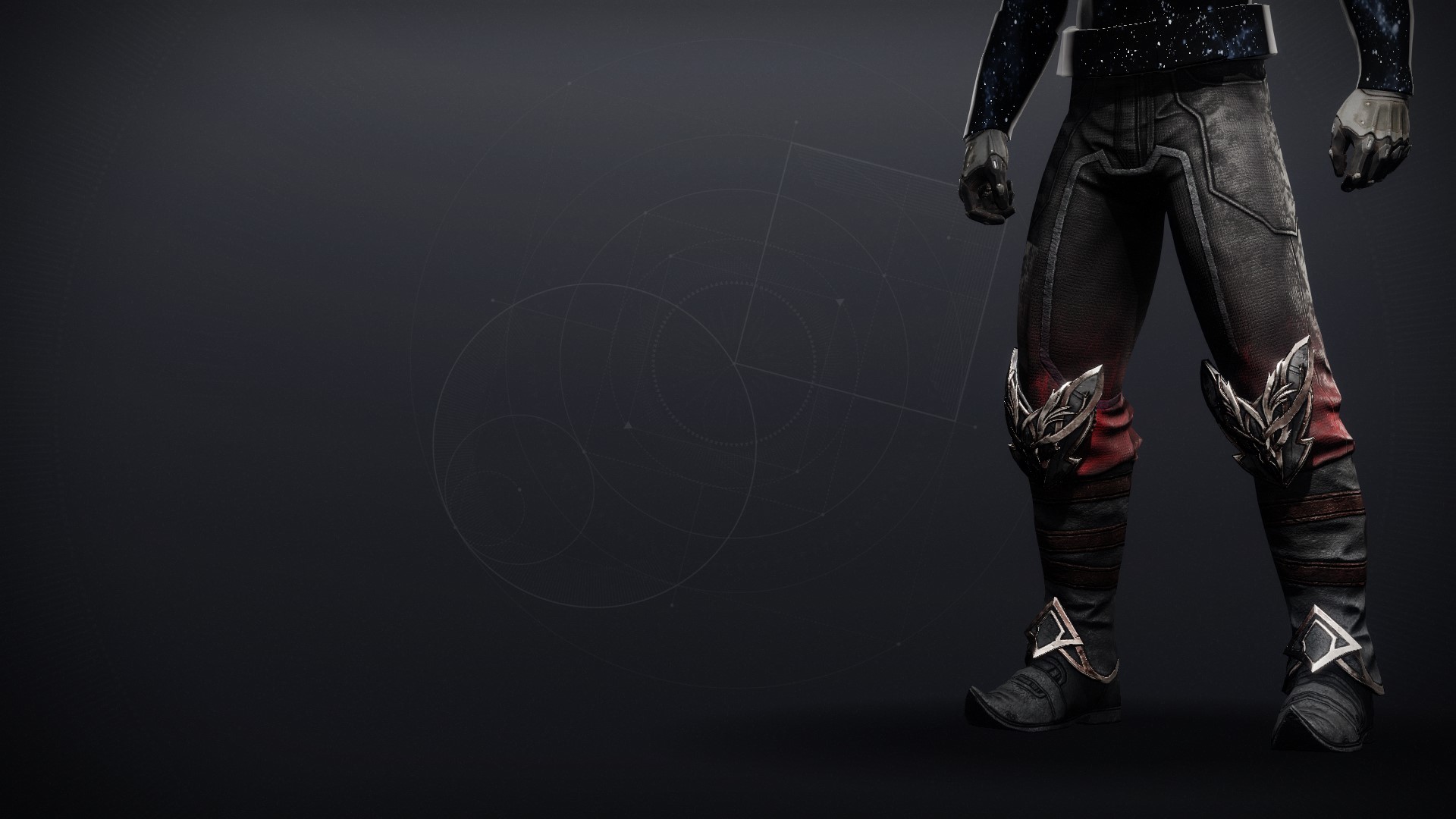 An in-game render of the Cursed Arcana Boots.
