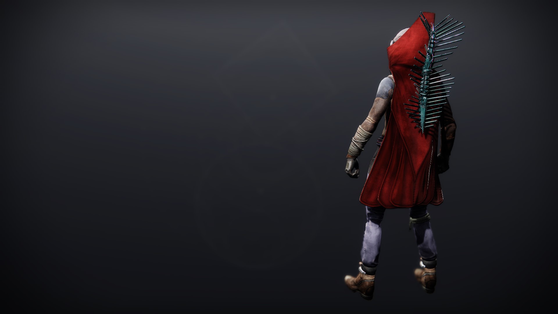 An in-game render of the Resonant Fury Cloak.