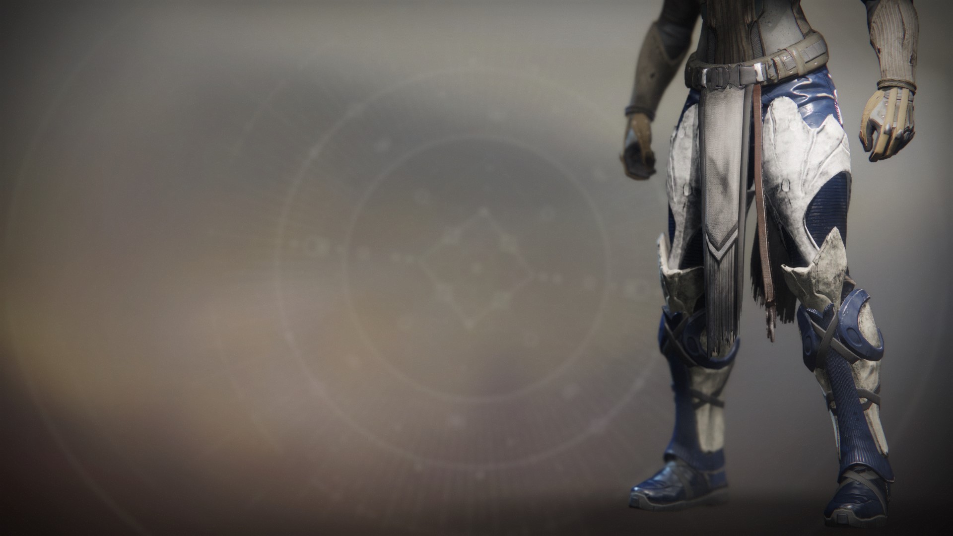 An in-game render of the Dragonfly Regalia Greaves.