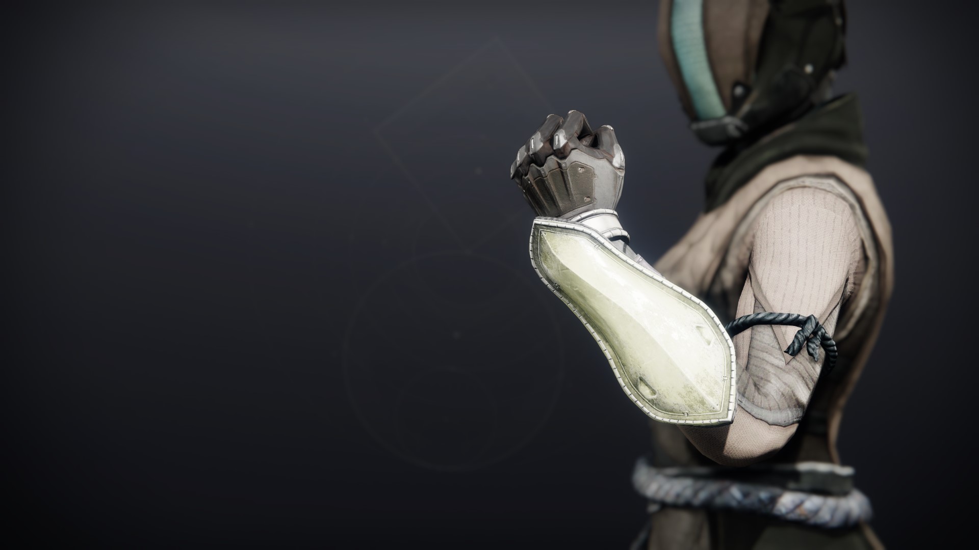 An in-game render of the Gensym Knight Gloves.