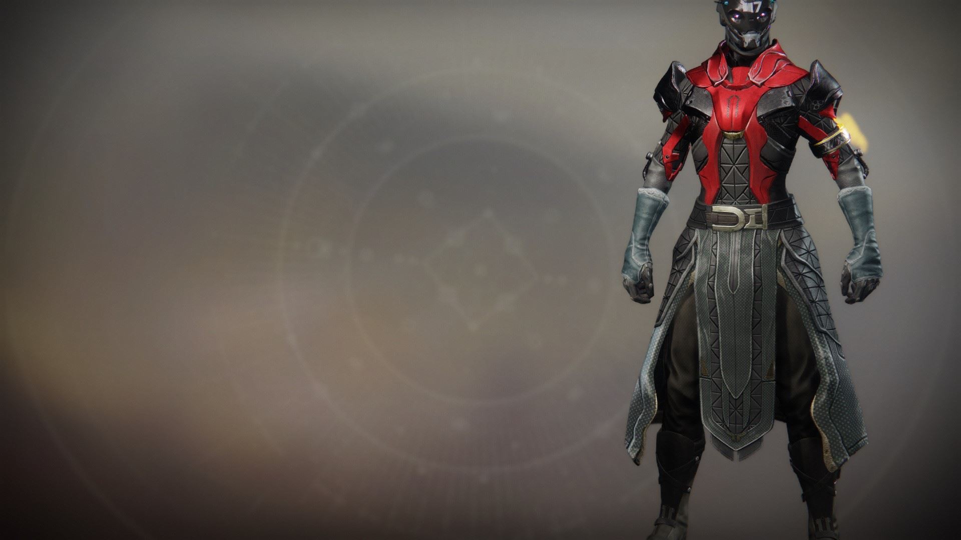 An in-game render of the Gunsmith's Devotion Robes.