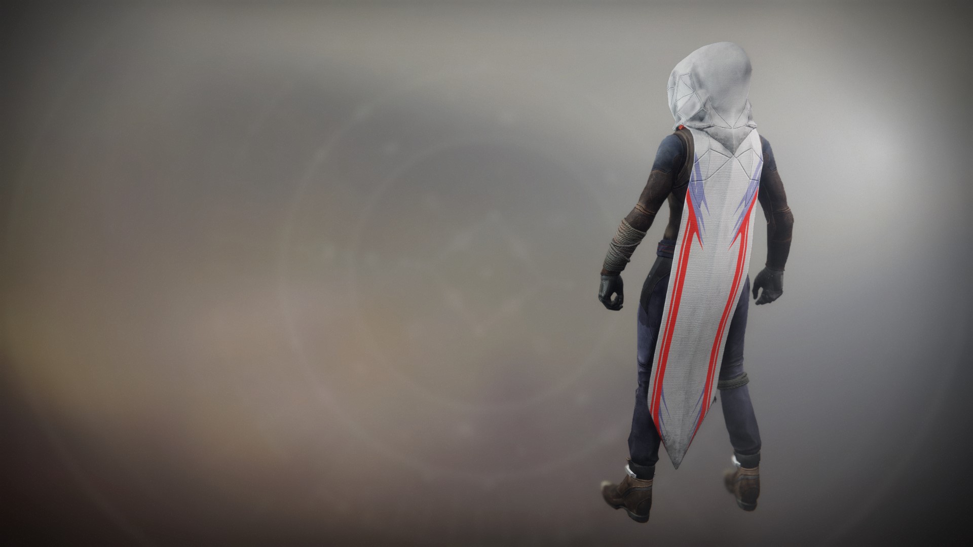 An in-game render of the Fire-Forged Hunter Cloak Ornament.