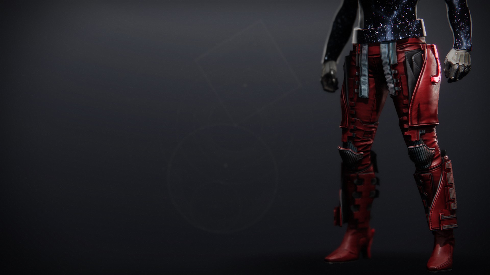 An in-game render of the Techeun's Regalia Strides.