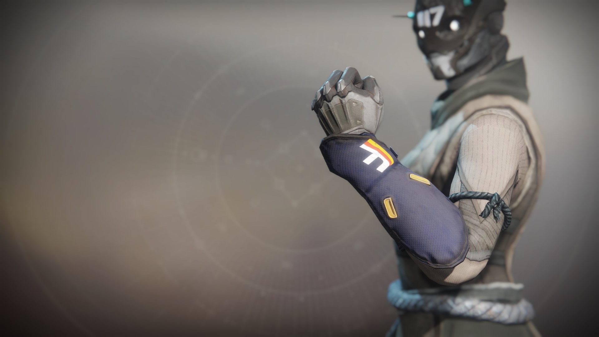 An in-game render of the Simulator Gloves.
