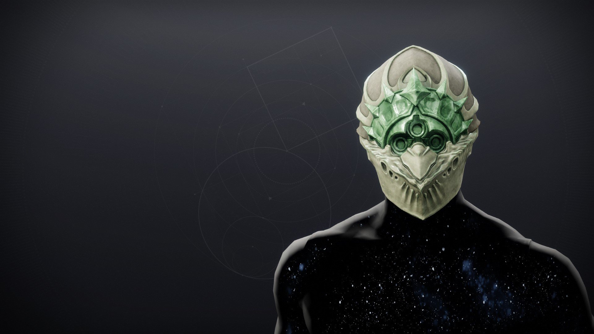 An in-game render of the Veiled Tithes Mask.