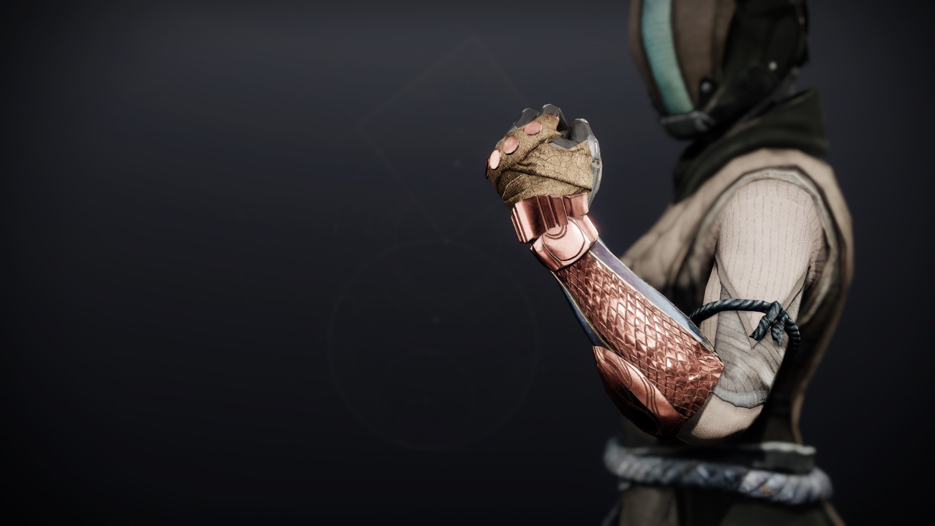 An in-game render of the Pyrrhic Ascent Gloves.
