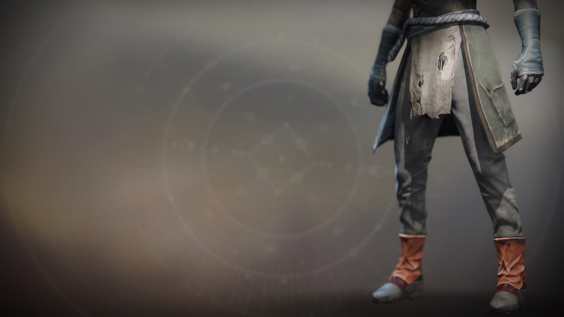 An in-game render of the Ancient Apocalypse Boots.