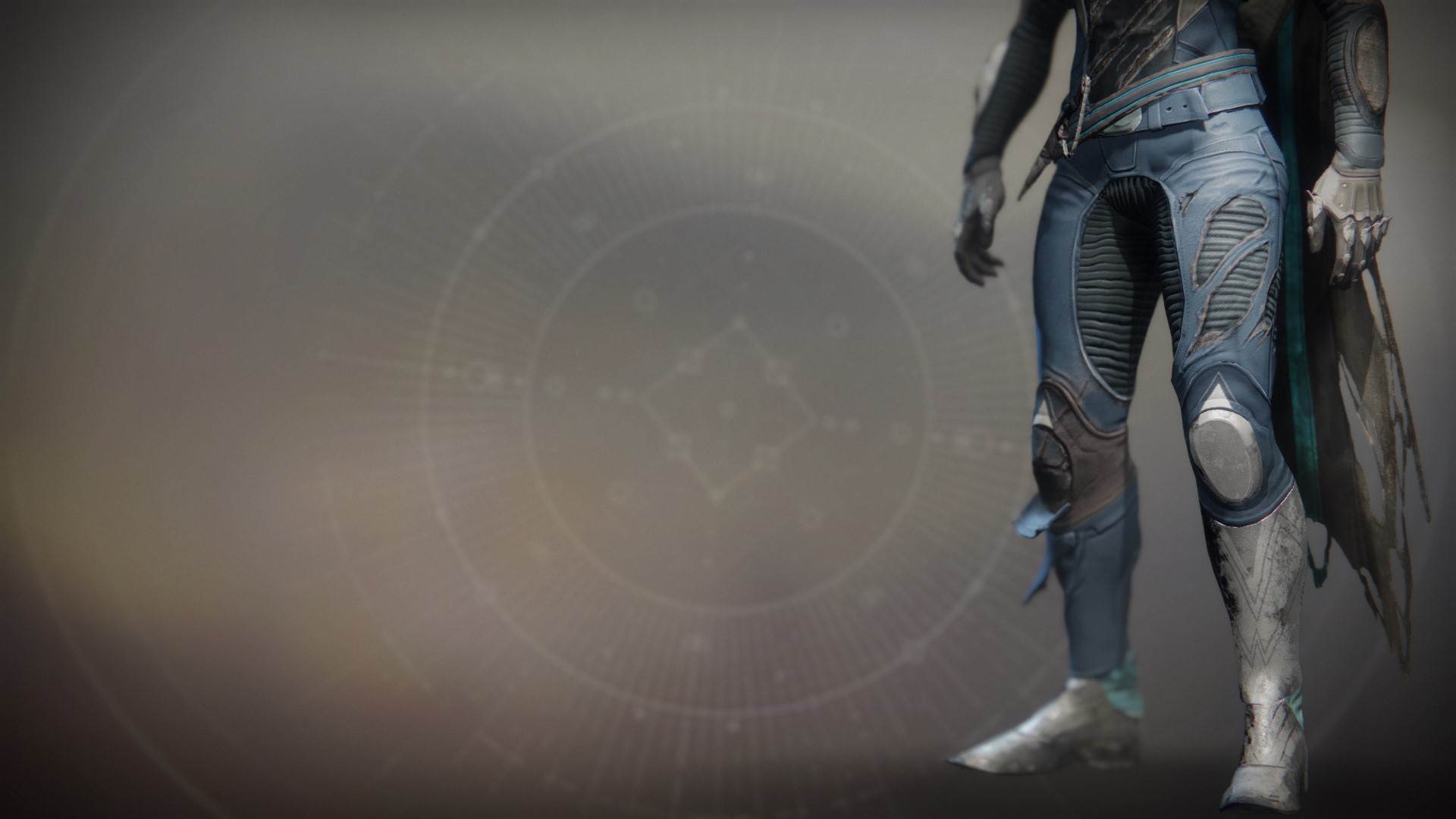 An in-game render of the Scorched Hunter Strides.