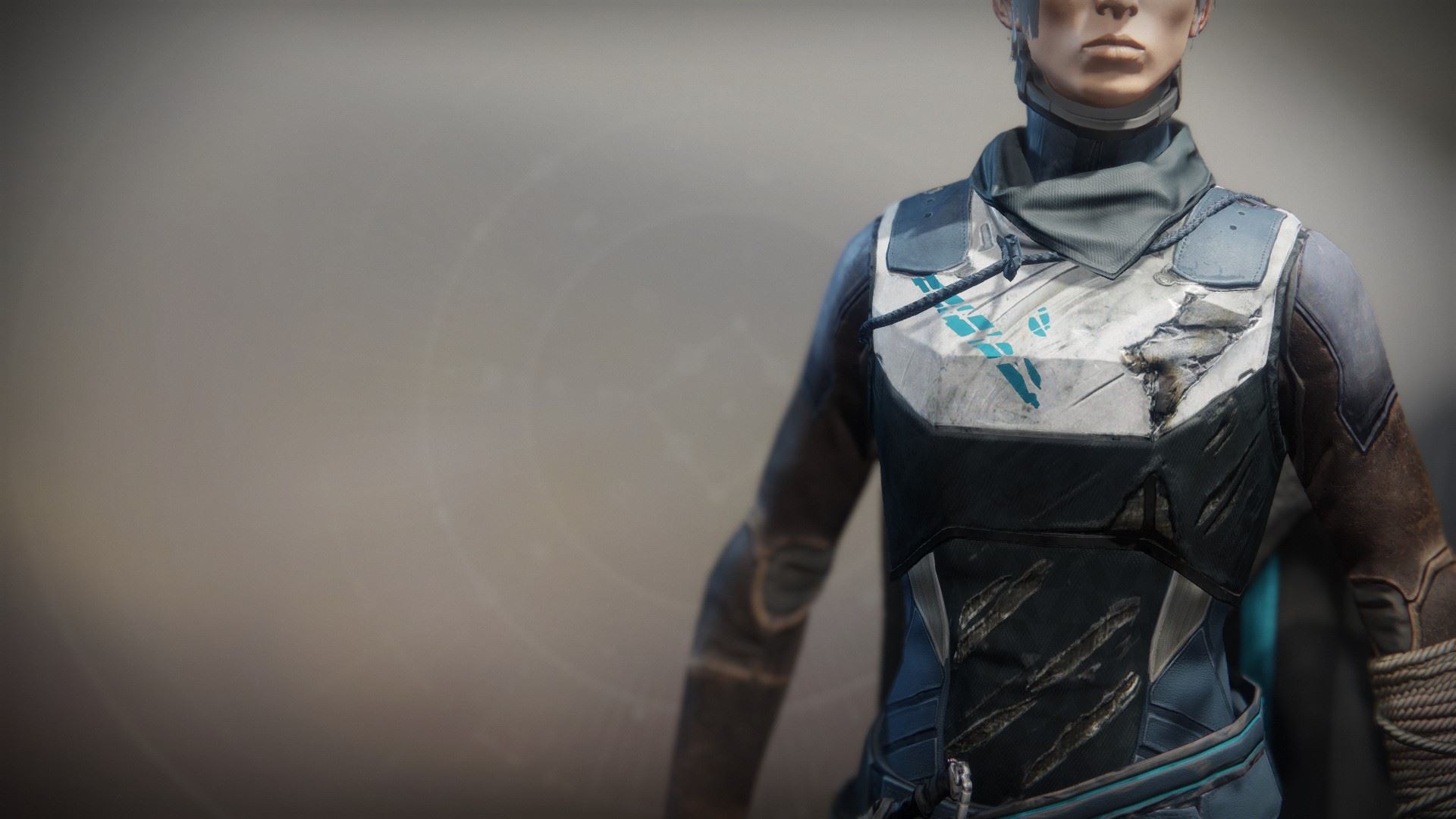 An in-game render of the Solstice Vest (Scorched).
