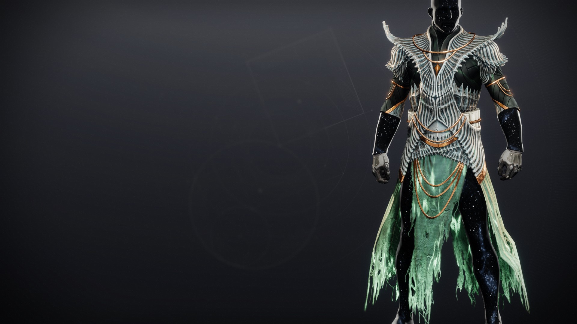 An in-game render of the Vestment of the Taken King.