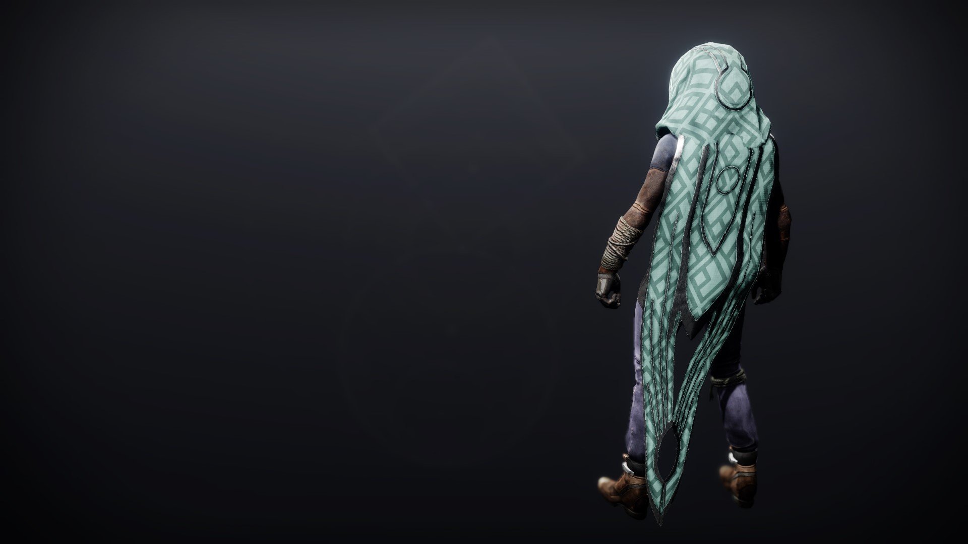 An in-game render of the Reverie Dawn Cloak.