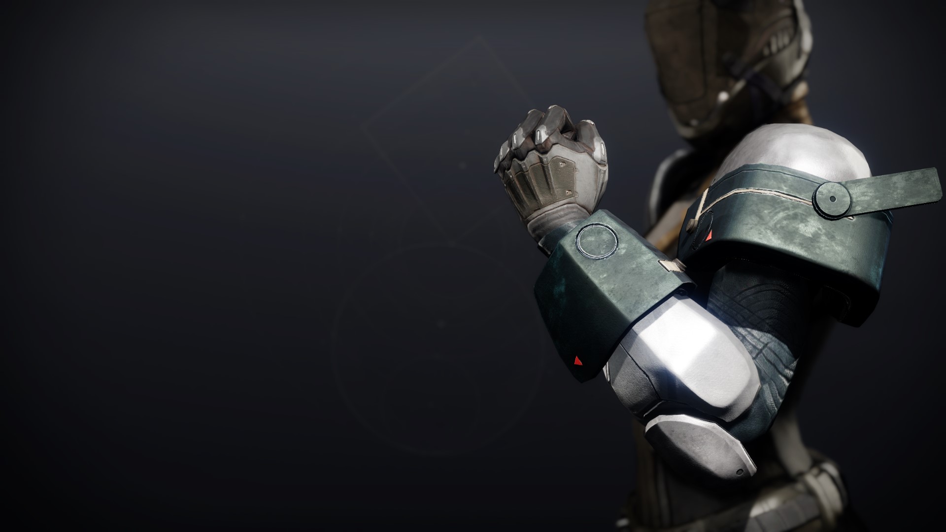 An in-game render of the Mimetic Savior Gauntlets.